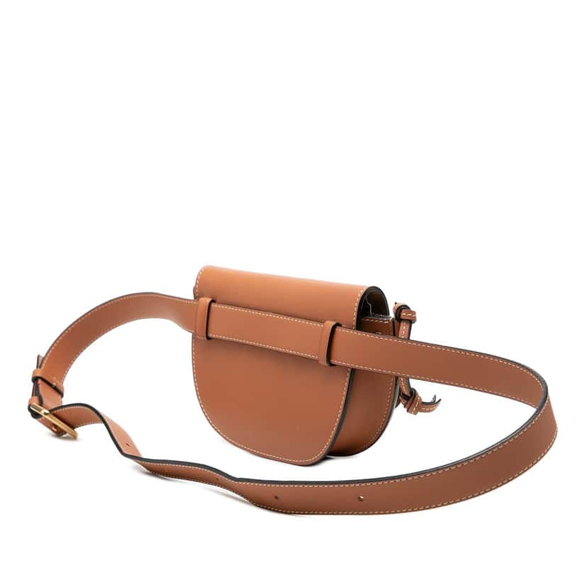 Loewe Mini Leather Gate Belt Bag Brown Leather Very good condition - Back View