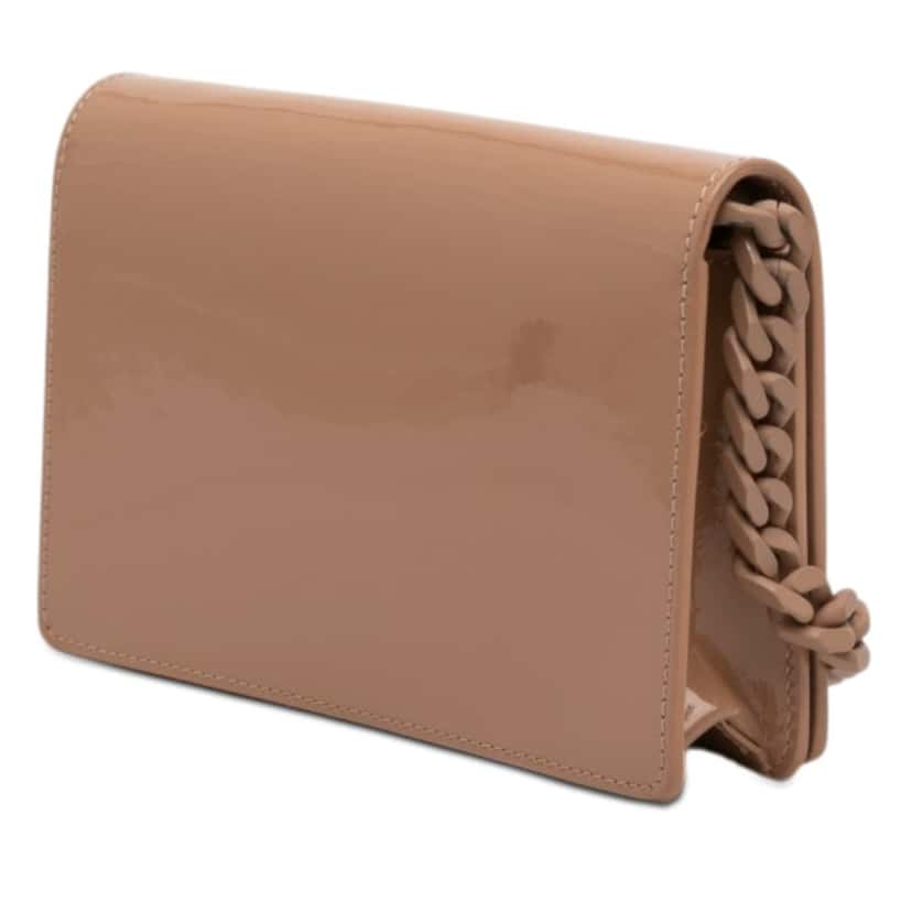 Off-White Patent Jitney 0.5 Crossbody Brown Leather Very good condition - Back View