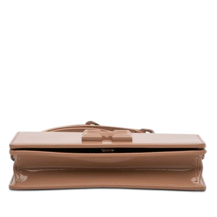 Off-White Patent Jitney 0.5 Crossbody Brown Leather Very good condition - Inside View