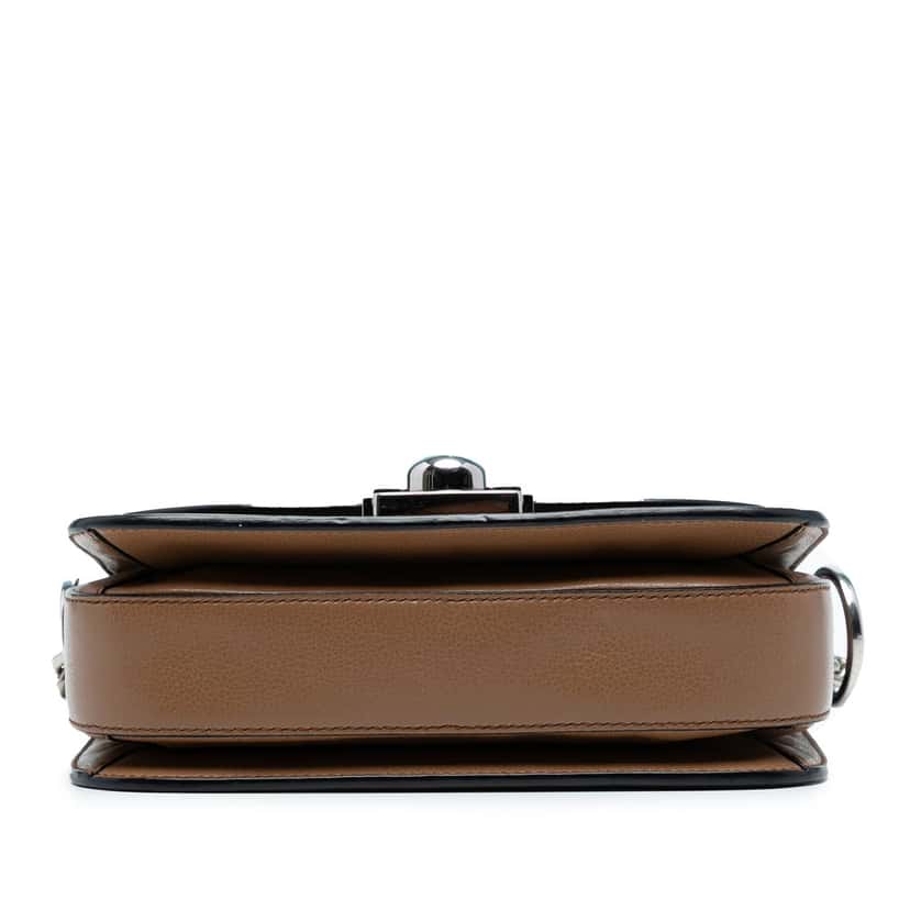 Prada Glace Calf Arcade Crossbody Brown Leather Very good condition - Inside View