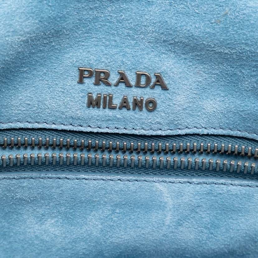 Prada Glace Calf Soft Cahier Satchel Black Leather Very good condition - Box View