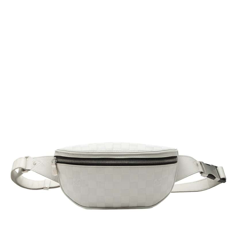 Louis Vuitton Damier Infini Campus Bumbag White Leather Very good condition - Front View