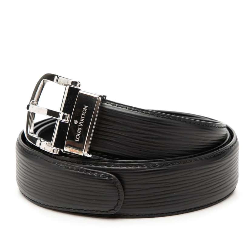 Louis Vuitton Epi Ceinture Belt Black Leather Very good condition - Back View