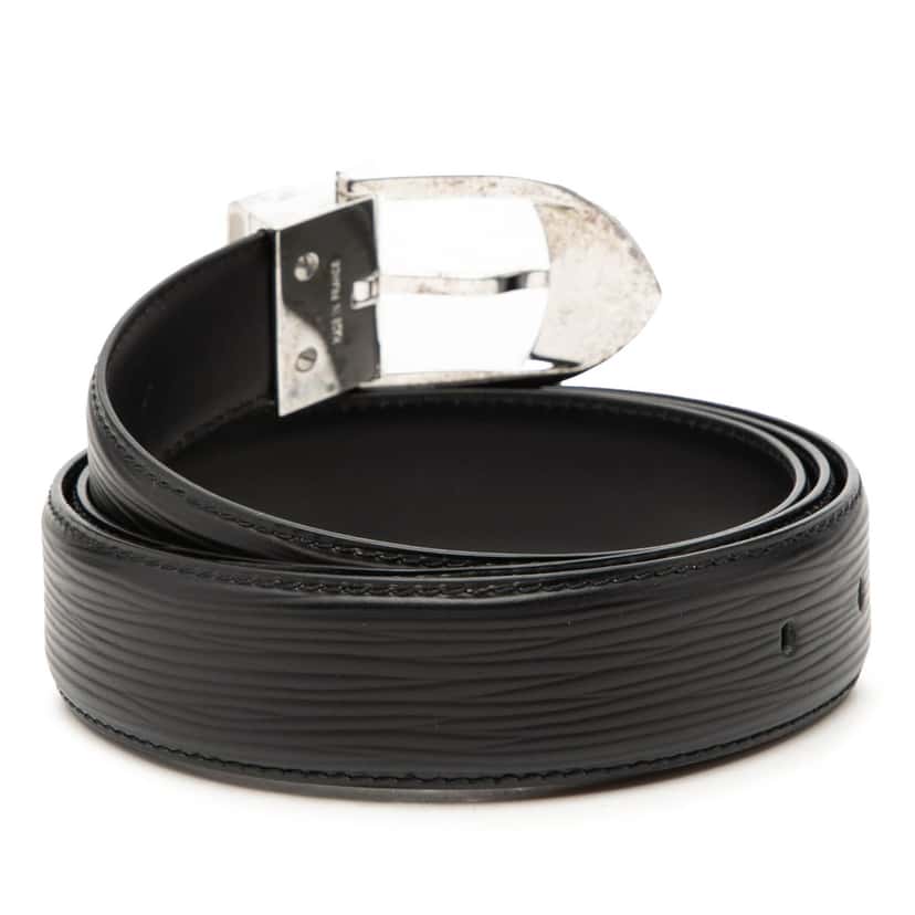 Louis Vuitton Epi Ceinture Belt Black Leather Very good condition - Inside View