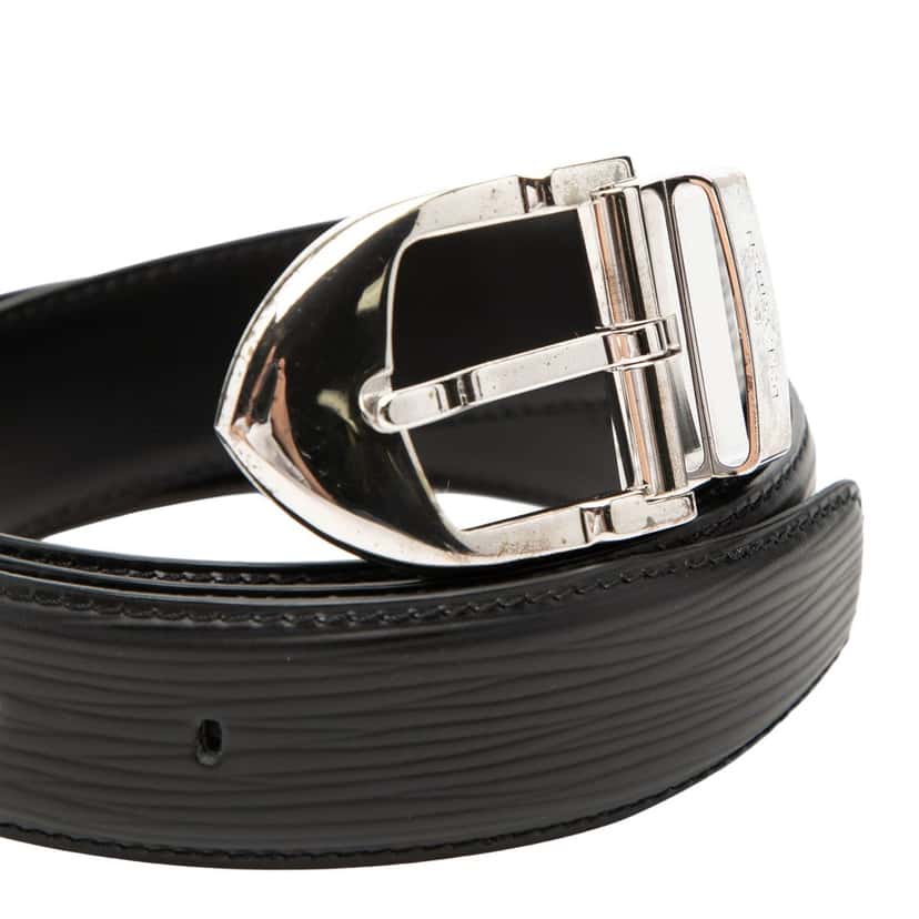 Louis Vuitton Epi Ceinture Belt Black Leather Very good condition - Model View