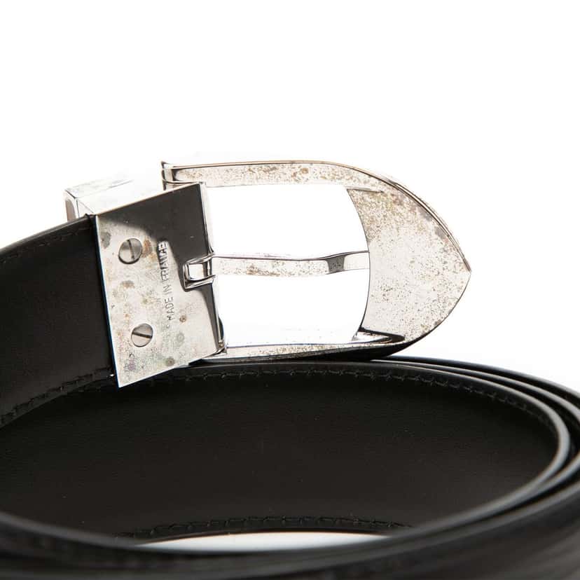 Louis Vuitton Epi Ceinture Belt Black Leather Very good condition - Box View