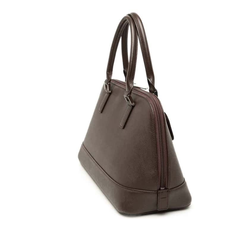 Burberry Leather Front Pocket Handbag Brown Leather Very good condition - Back View