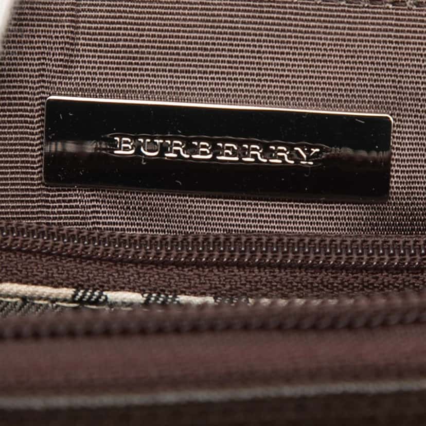 Burberry Leather Front Pocket Handbag Brown Leather Very good condition - Box View