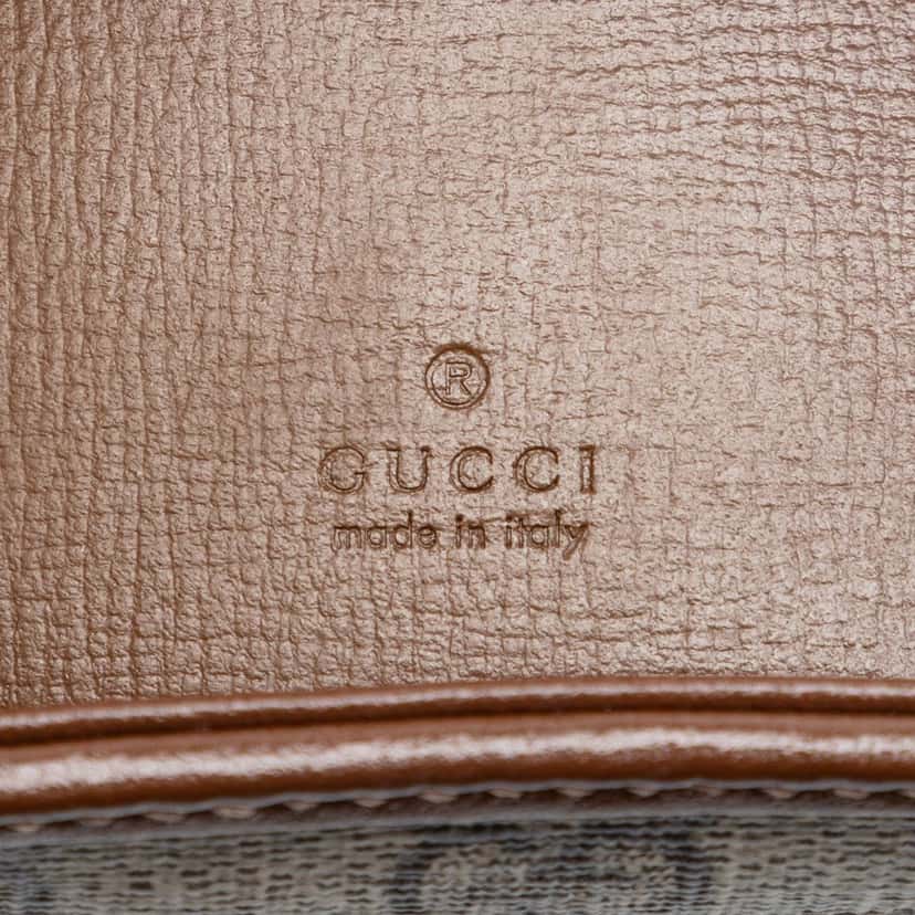 Gucci Mini GG Supreme Web Jackie 1961 Crossbody Beige Very good condition - Box View
