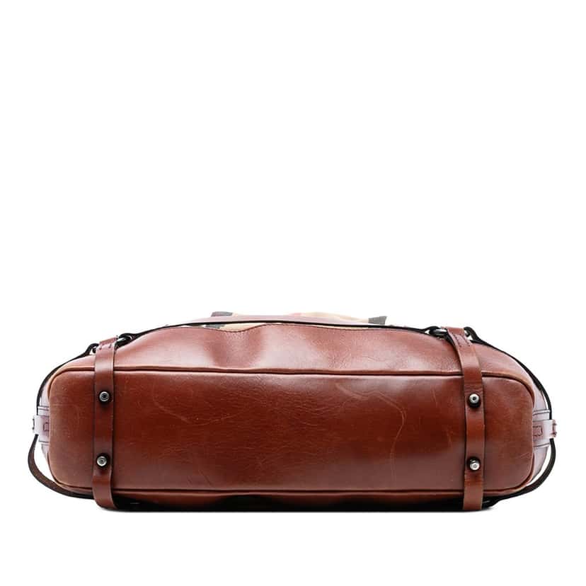 Burberry House Check Canvas Bridle Hobo Brown Very good condition - Inside View