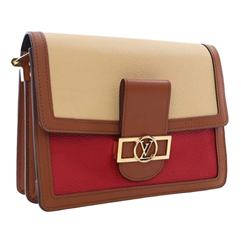 Louis Vuitton Taurillon Dauphine MM Beige Leather Very good condition - Back View