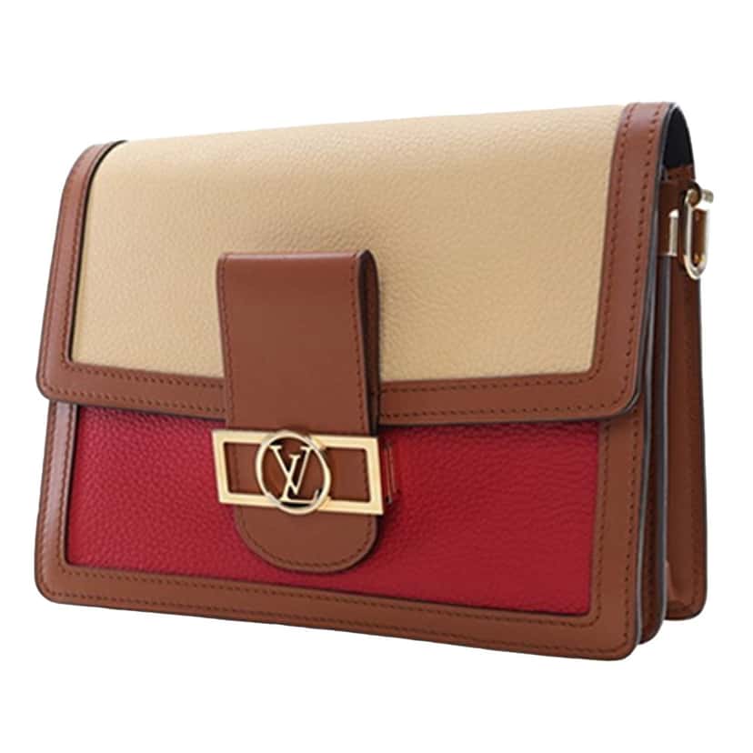 Louis Vuitton Taurillon Dauphine MM Beige Leather Very good condition - Inside View