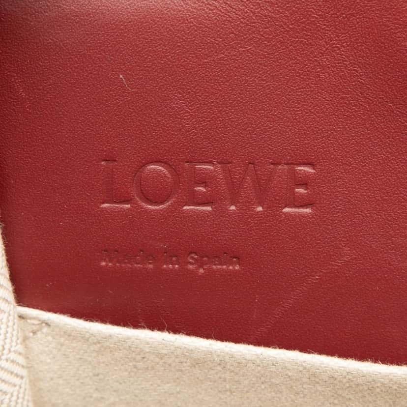 LOEWE Small Leather Cushion Tote Red Leather Very good condition - Box View