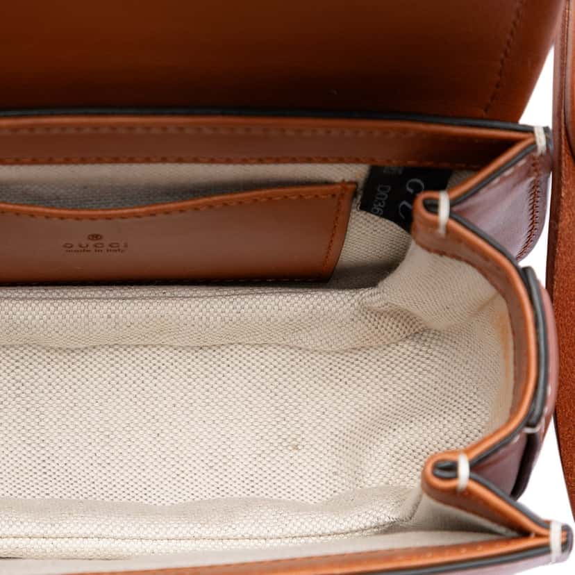 Gucci Mini Calfskin Bamboo 1947 Belt Bag Brown Leather Very good condition - Model View