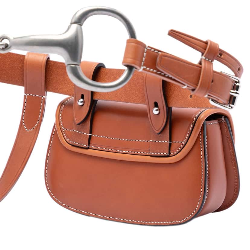 Gucci Mini Calfskin Bamboo 1947 Belt Bag Brown Leather Very good condition - Box View