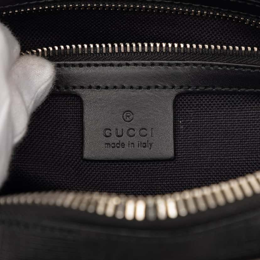 Gucci GG Supreme Web Belt Bag Black Very good condition - Box View