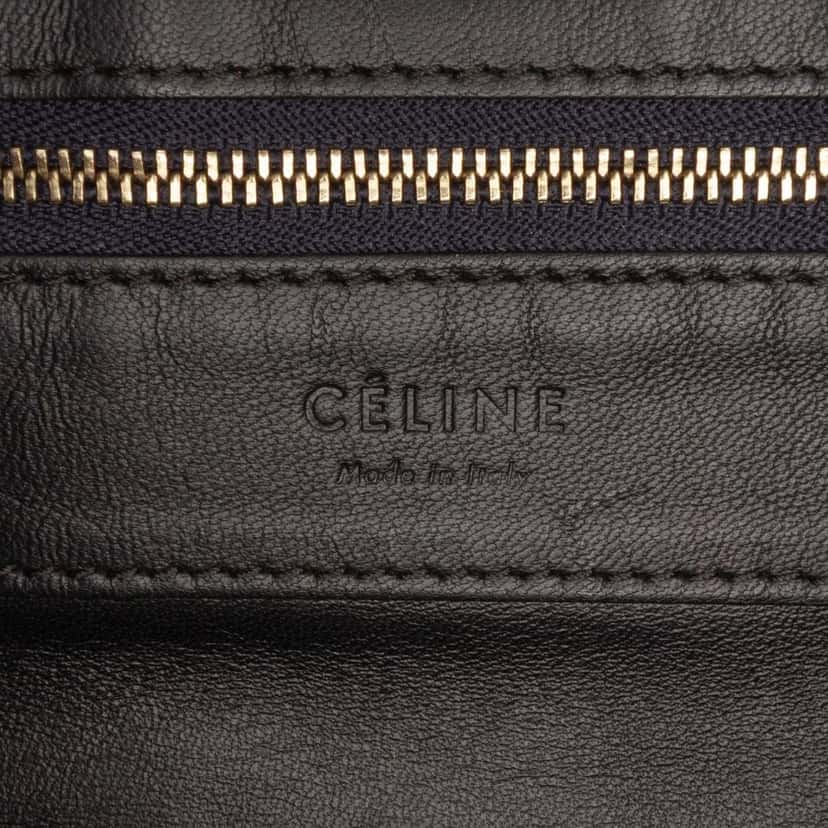 Celine Small Bicolor Suede and Calfskin Vertical Cabas Tote Orange Leather Very good condition - Box View