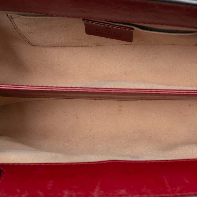 Gucci Small Suede Web Ophidia Chain Crossbody Blue Leather Very good condition - Model View