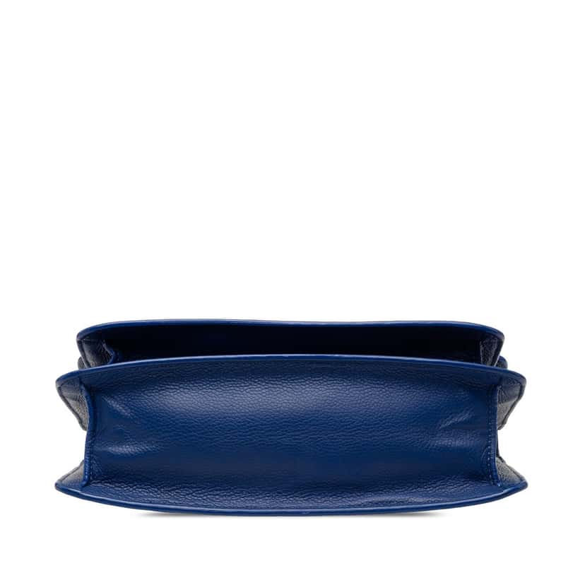 Chanel Small CC Caviar Box Urban Companion Flap Blue Leather Very good condition - Inside View