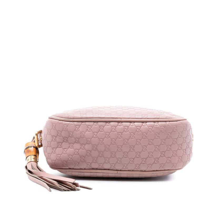 Gucci Microguccissima Sunshine Disco Camera Bag Pink Leather Good condition - Inside View
