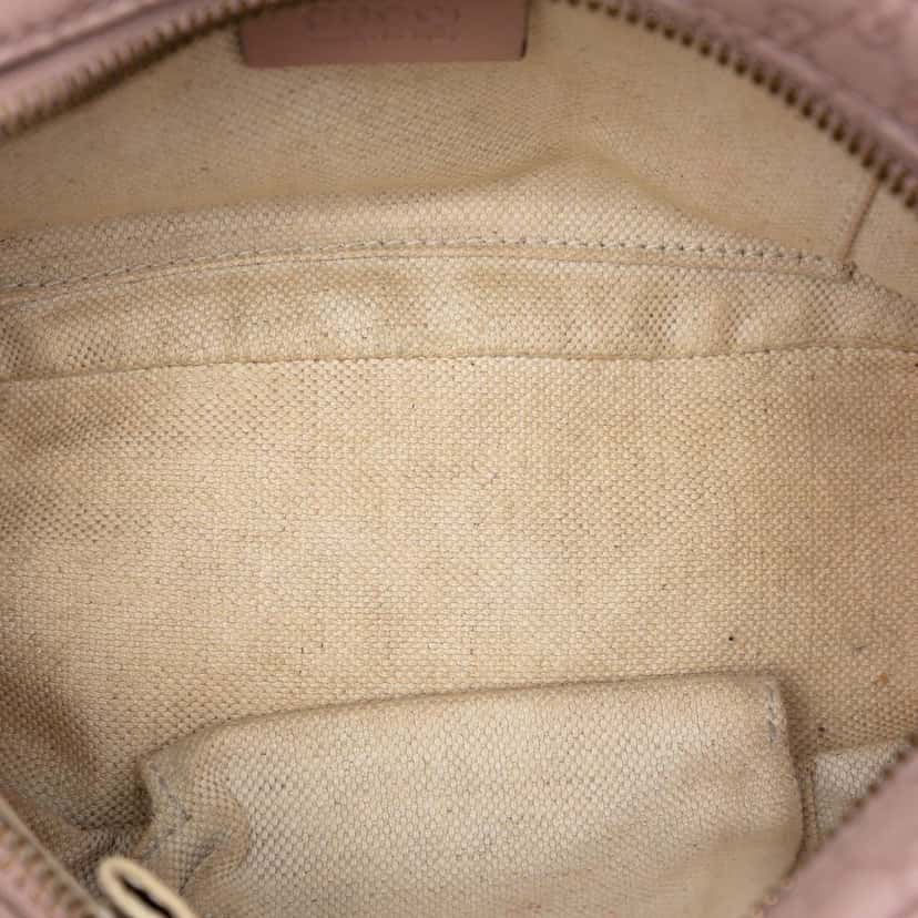 Gucci Microguccissima Sunshine Disco Camera Bag Pink Leather Good condition - Model View