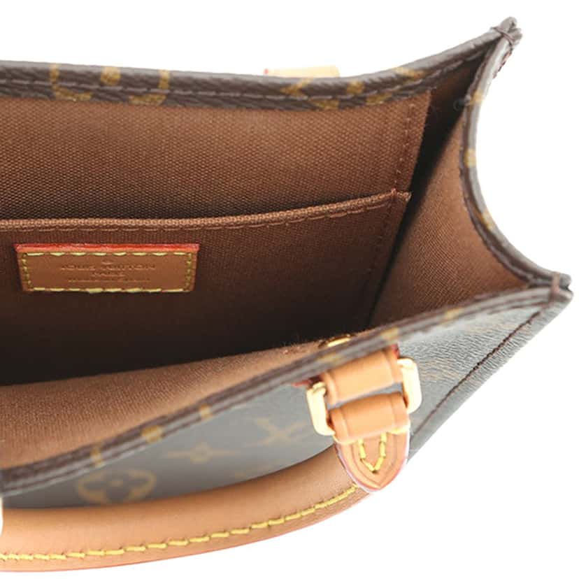 Louis Vuitton Monogram Petit Sac Plat Brown Very good condition - Model View