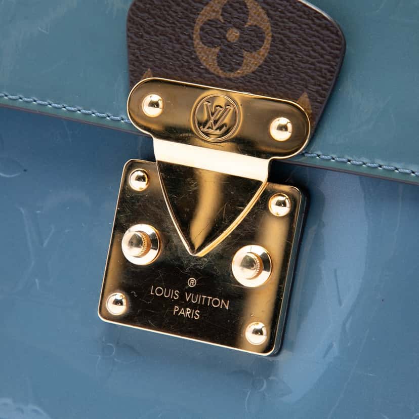 Louis Vuitton Monogram Vernis Spring Street Blue Leather Very good condition - Box View