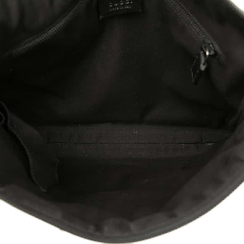 Gucci GG Canvas Perforated Crossbody Black Very good condition - Model View