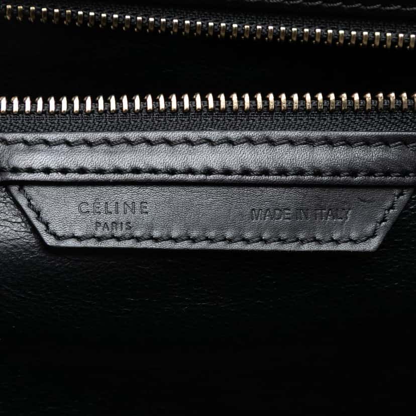 Celine Mini Bicolor Canvas and Leather Luggage Tote Brown Very good condition - Box View