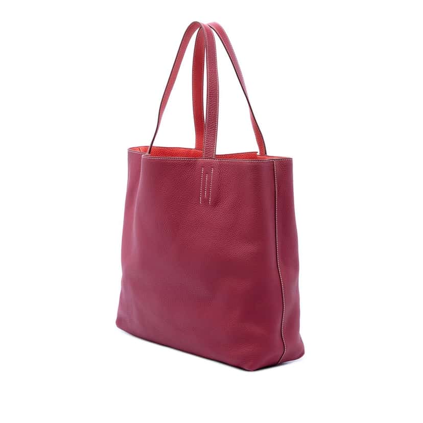 Hermès Clemence Double Sens 36 Red Leather Very good condition - Back View