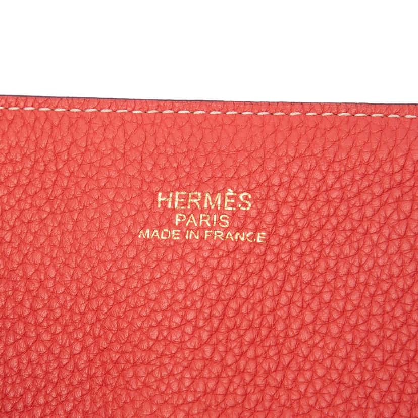 Hermès Clemence Double Sens 36 Red Leather Very good condition - Box View