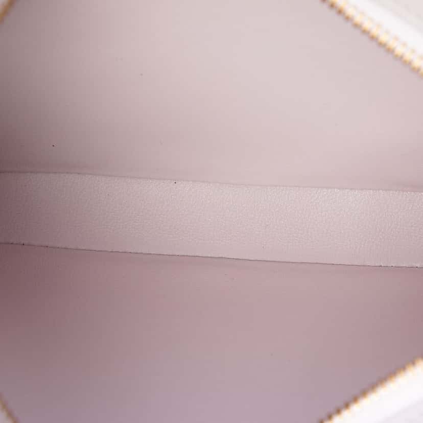 Celine Medium Shiny Calfskin Croque Shoulder Bag Pink Leather Very good condition - Model View