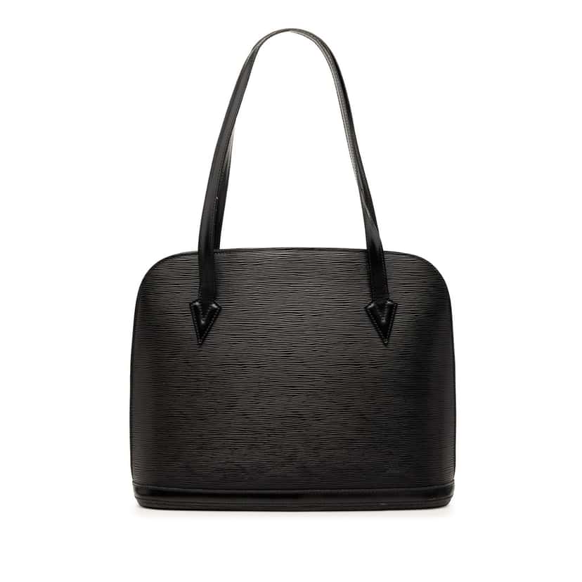 Louis Vuitton Epi Lussac Black Leather Very good condition - Front View