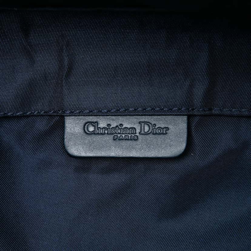 Dior Diorissimo Canvas Saddle Pouch Blue Very good condition - Box View