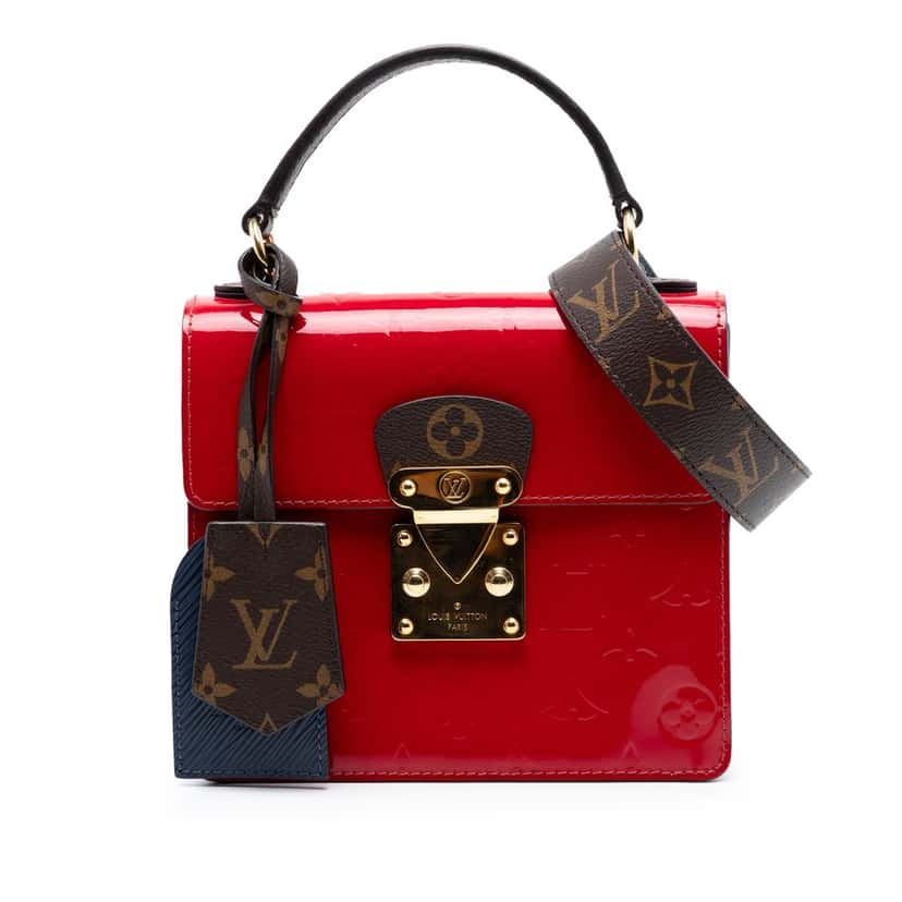 Louis Vuitton Monogram Vernis Spring Street Red Leather Very good condition - Front View