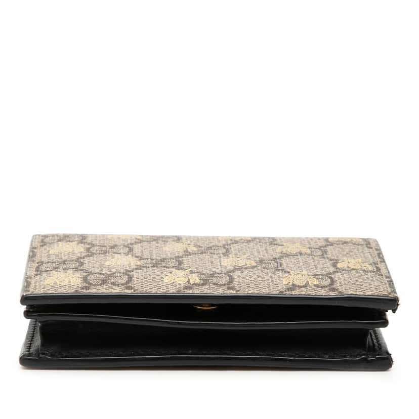 Gucci GG Supreme Bees Bifold Wallet Beige Very good condition - Inside View