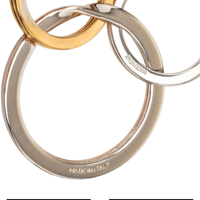 Gucci Gold Plated and Brass Double Heart Key Ring Gold Metal Very good condition - Box View
