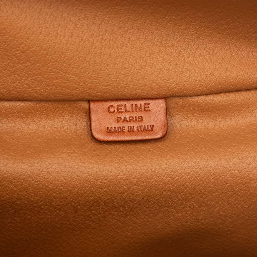 Celine Macadam Coated Canvas Vanity Bag Brown Good condition - Box View