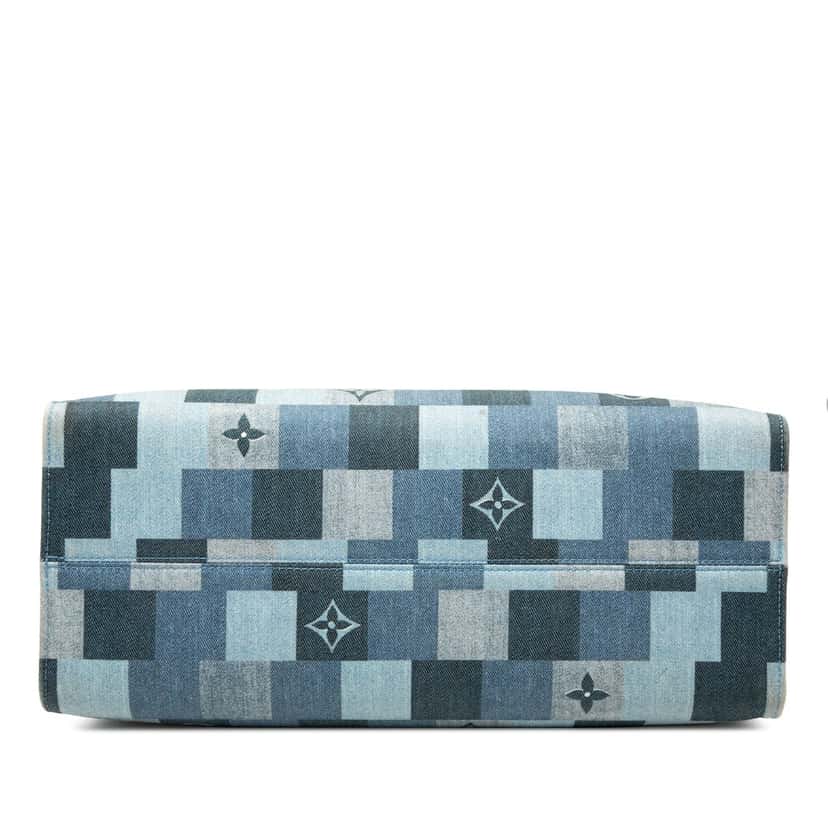 Louis Vuitton Monogram Denim Onthego GM Blue Very good condition - Inside View