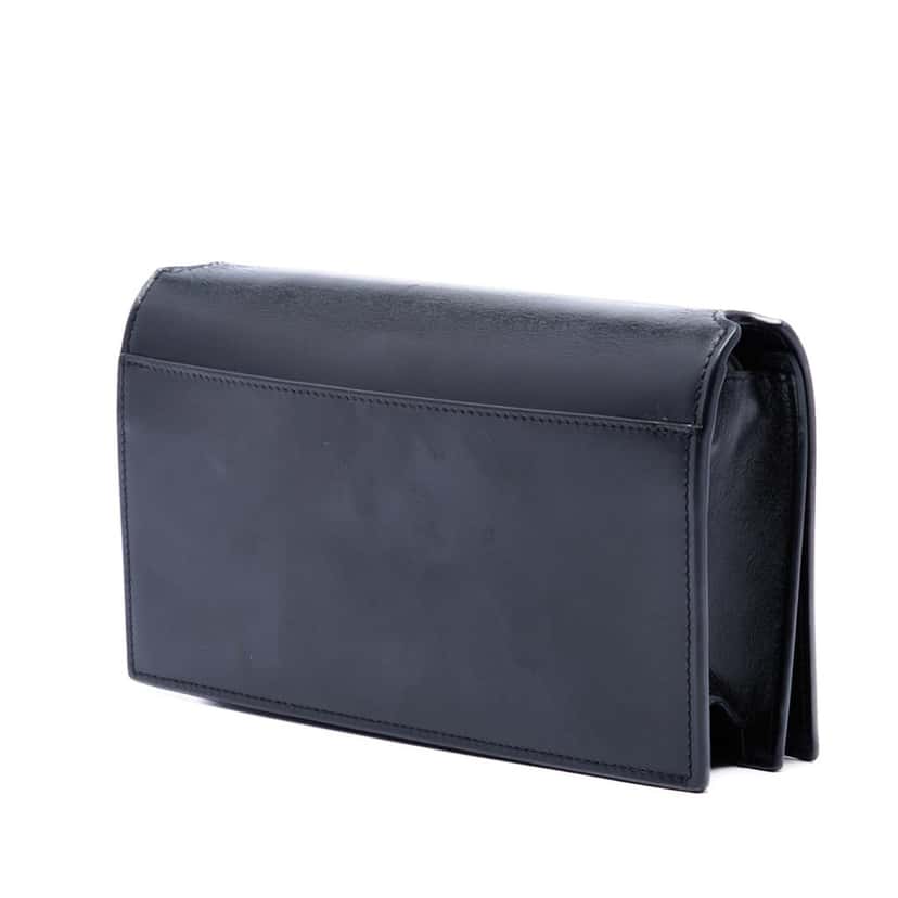 Saint Laurent Smooth Calfskin Crossbody Black Leather Very good condition - Back View