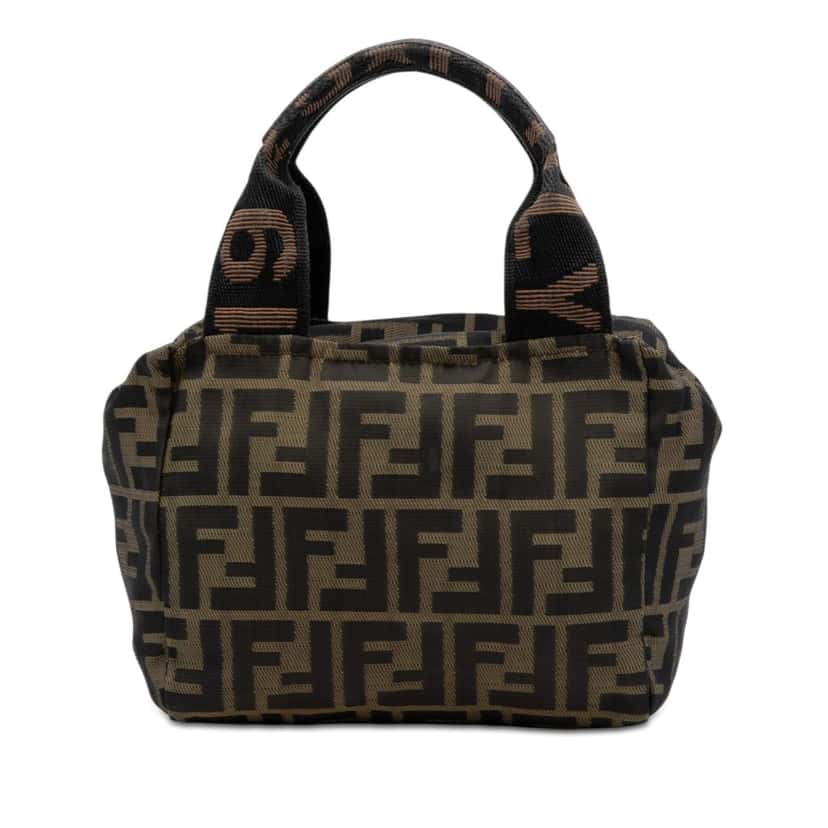 Fendi Mini Zucca Canvas Handbag Brown Very good condition - Front View