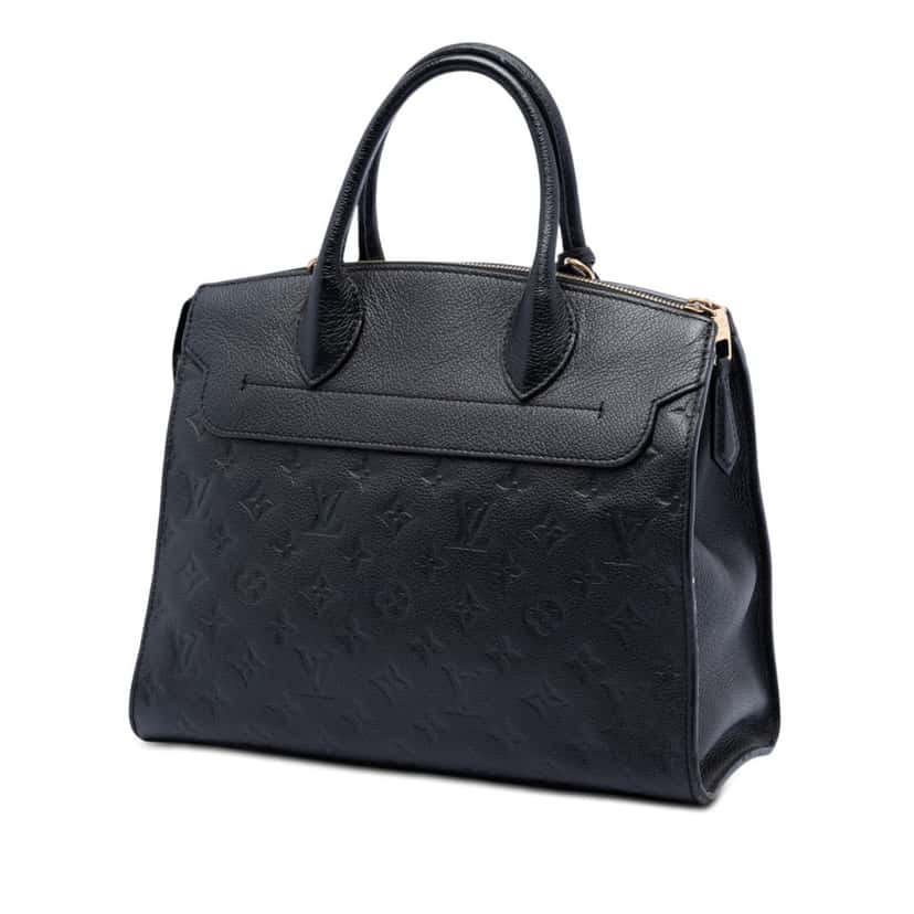 Louis Vuitton Monogram Empreinte Pont Neuf MM Black Leather Very good condition - Back View