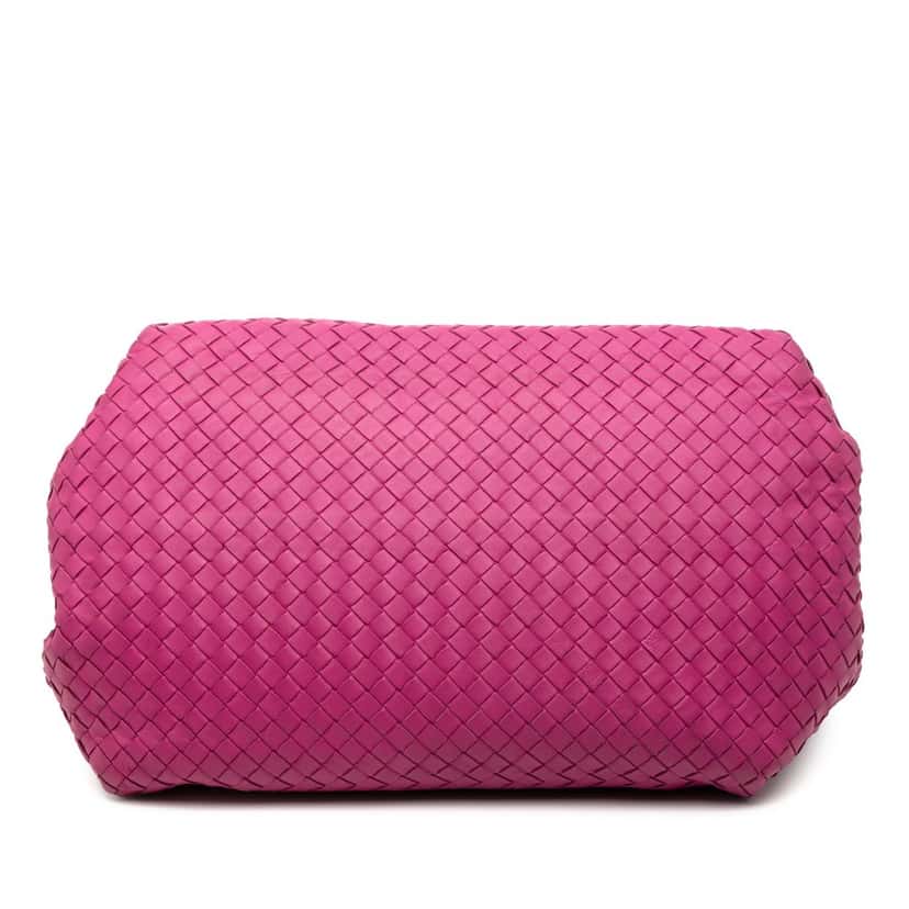 Bottega Veneta Nappa Intrecciato Parachute Tote Pink Leather Very good condition - Inside View