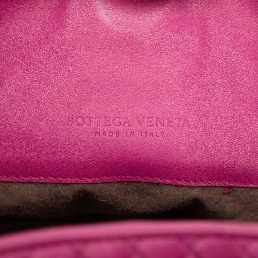 Bottega Veneta Nappa Intrecciato Parachute Tote Pink Leather Very good condition - Box View