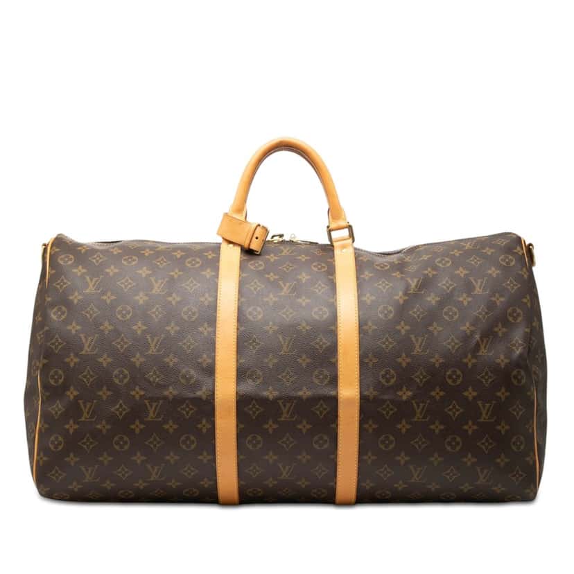 Louis Vuitton Monogram Keepall Bandouliere 60 Brown Good condition - Front View