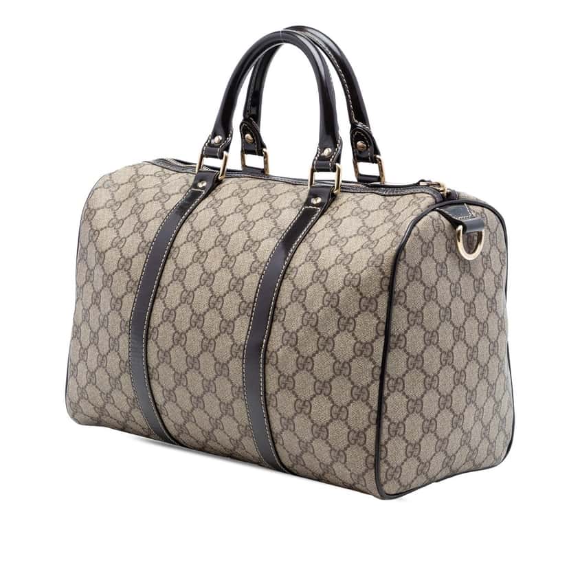 Gucci Medium GG Supreme Joy Boston Bag Beige Very good condition - Back View