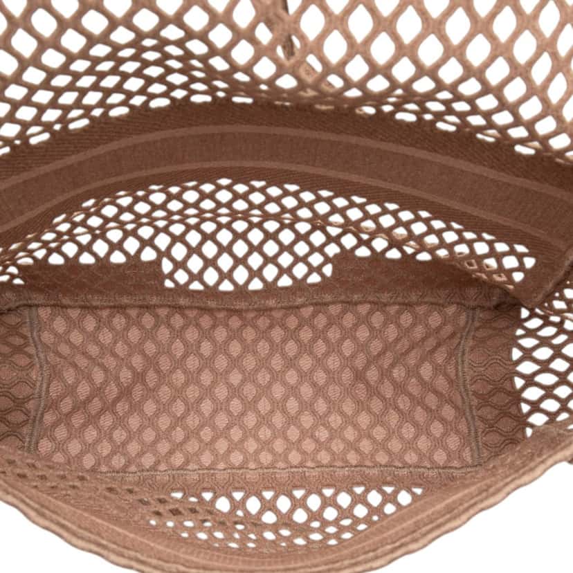 Dior Large Embroidered Mesh Canvas Diorcamp Messenger Bag Brown Very good condition - Model View