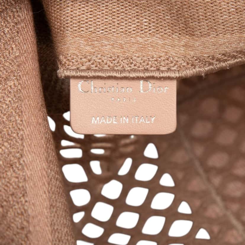 Dior Large Embroidered Mesh Canvas Diorcamp Messenger Bag Brown Very good condition - Box View