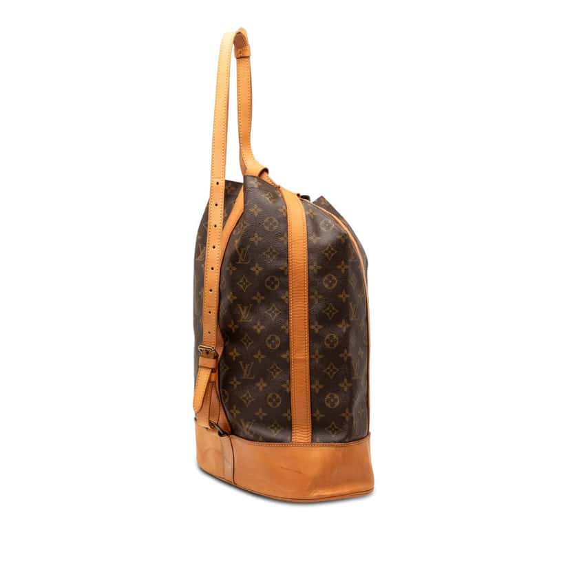 Louis Vuitton Monogram Randonnee GM Brown Good condition - Back View