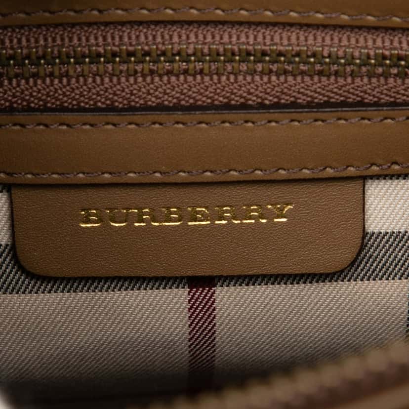 Burberry Leather Tote Brown Leather Very good condition - Box View